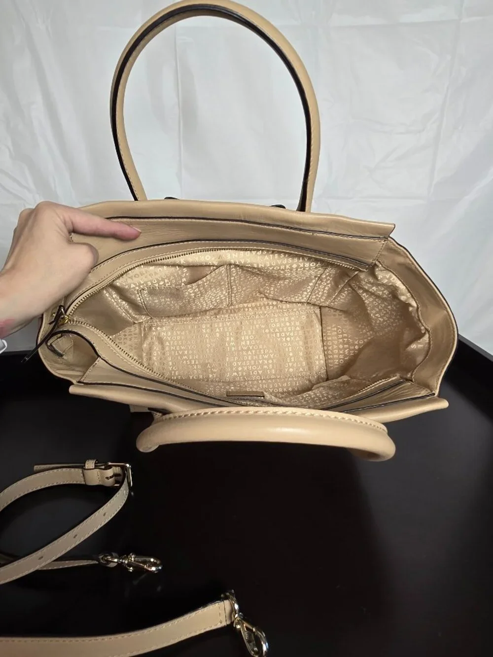 Kate Spade Hanover Street Charee Leather Satchel with Bow